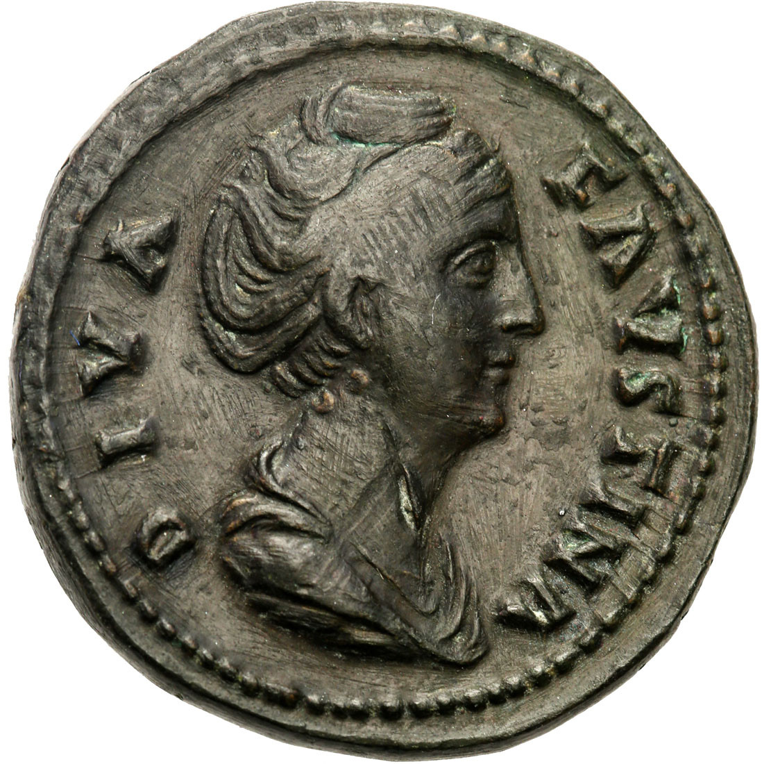 Cesarstwo Rzymskie. Faustyna I (138-141). As 147, Rzym